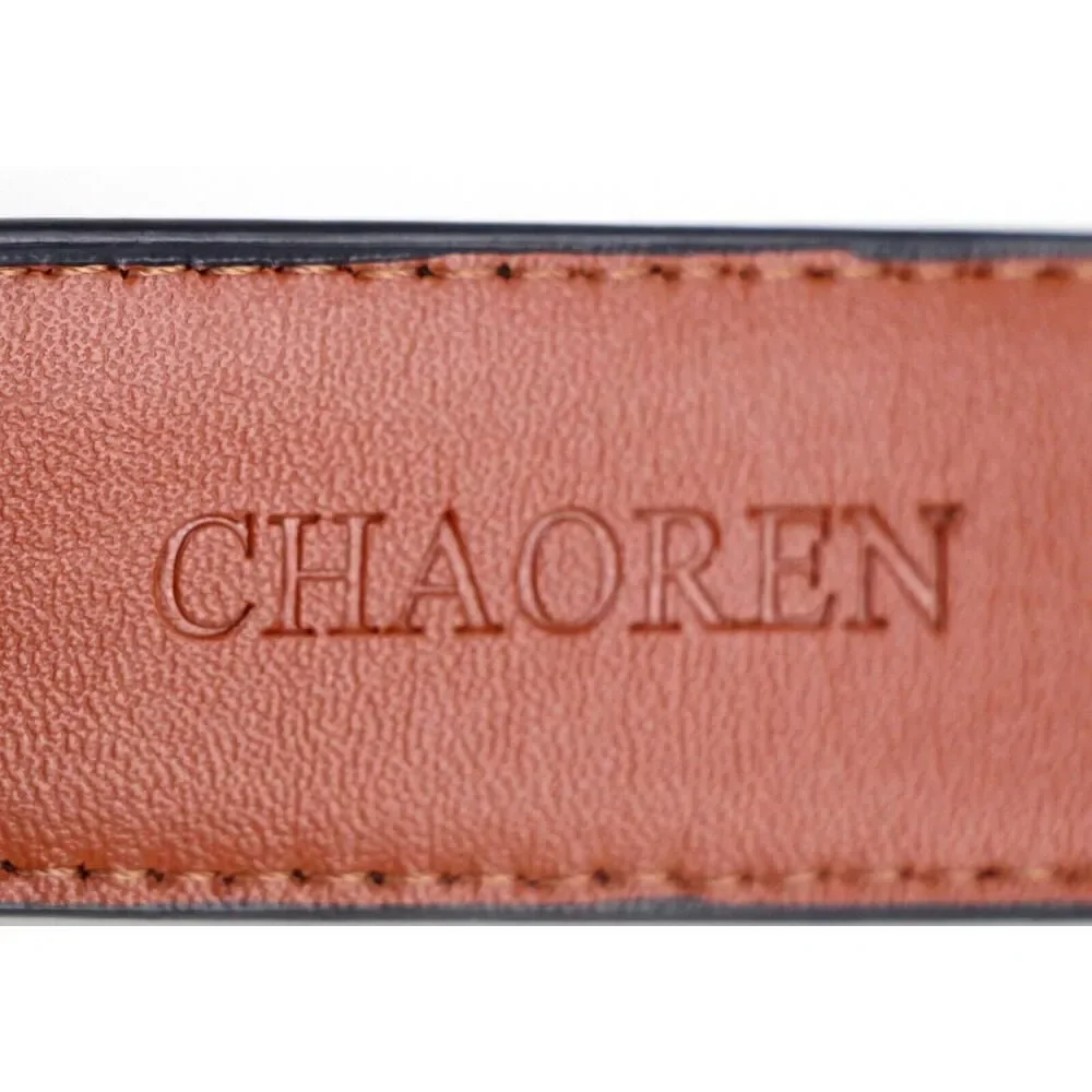 Chaoren BLACK REAL LEATHER 1 1/8